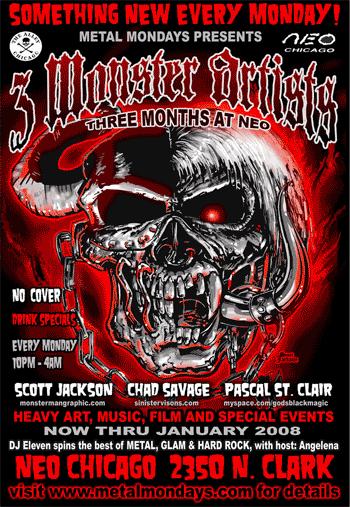 Halloween Art Exhibit @ Metal Mondays