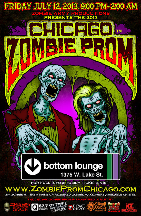 Chicago Zombie Prom 2013 at the Bottom Lounge